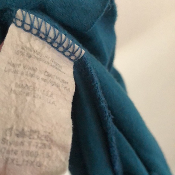 Woman’s bohemian fall blue embroidered crochet bell Sleeves eyelet tunic dress - Picture 8 of 14